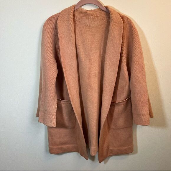 ✨ Women’s Tan Heavyweight Open Front Cardigan Sweater - Picture 1 of 13
